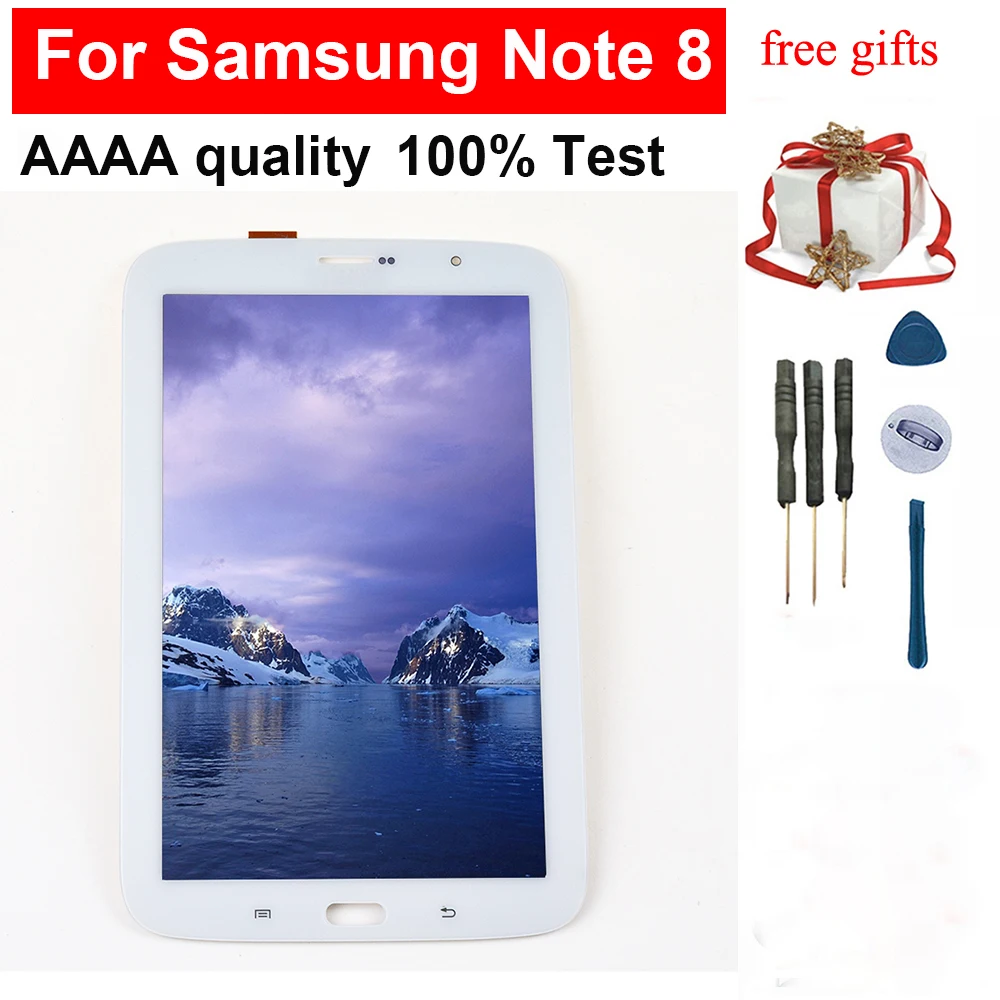 

Черный/белый для Samsung Galaxy Note 8 GT- N5100 N5110 сенсорный экран дигитайзер панель Стекло + ЖК-дисплей панель монитор в сборе