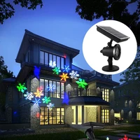 solar powered led laser projector moving snowflake disco light waterproof christmas stage lights outdoor garden landscape lamp