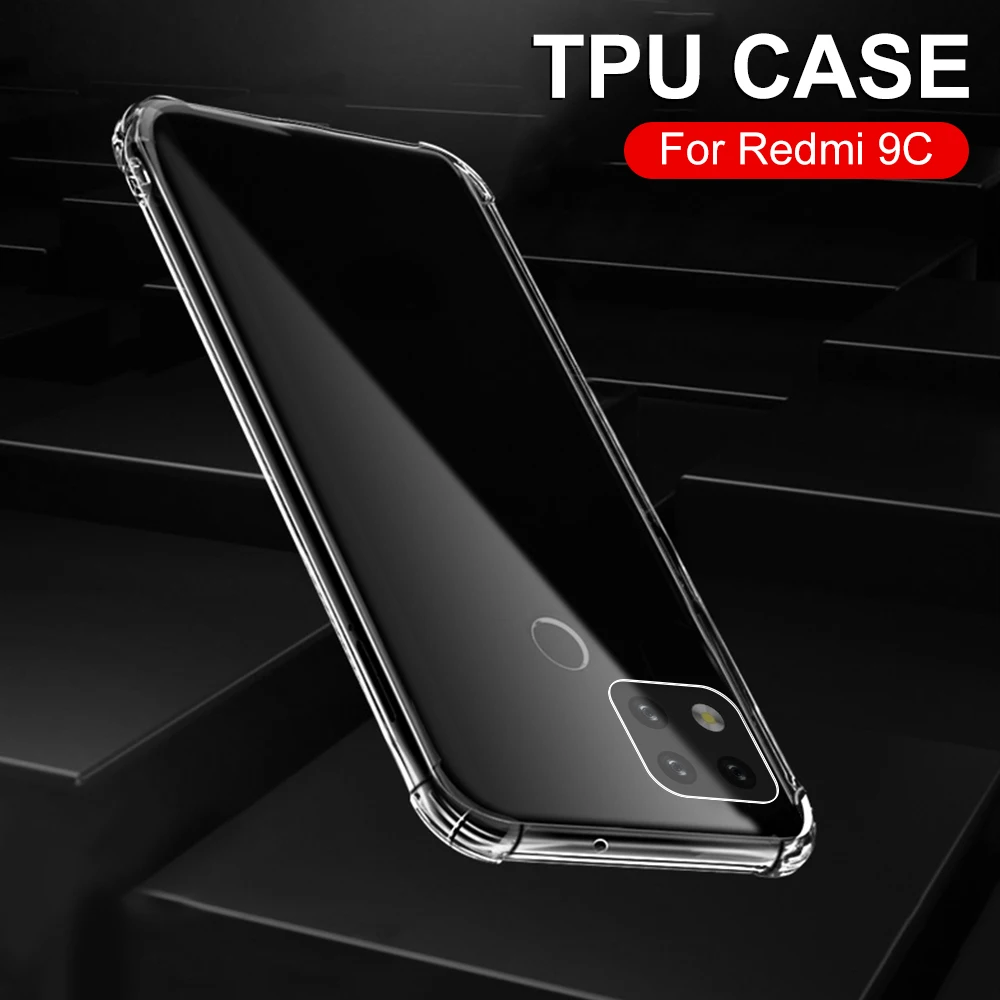 

New Shockproof Airbag Anti-knock Case For Xiaomi Redmi 6 6A 7 7A 8 8A 9 9A 9C Soft TPU Silicone Transparent Anti-fall Phone Case
