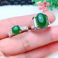 kjjeaxcmy fine jewelry 925 sterling silver inlaid natural gemstone jasper new female men couple ring luxury support detection