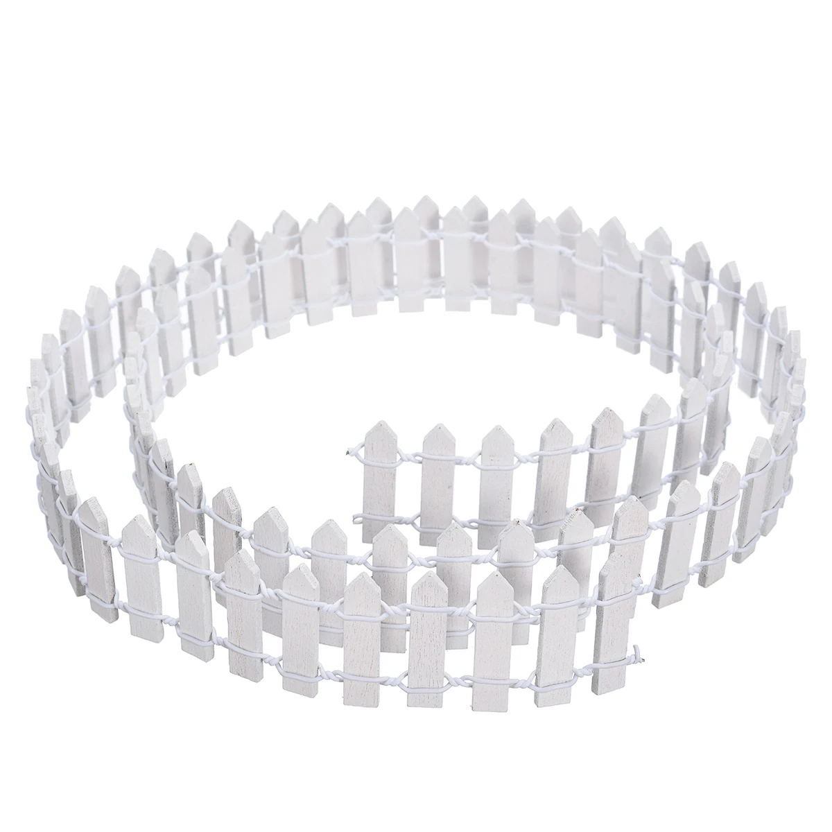 White 3cm Пластиковый DIY газон садовый забор Рождественская изгородь миниатюрный забор волшебный сад, кукольный дом садовые инструменты для декора 100*5 см/100*3 см - Цвет: White 3cm