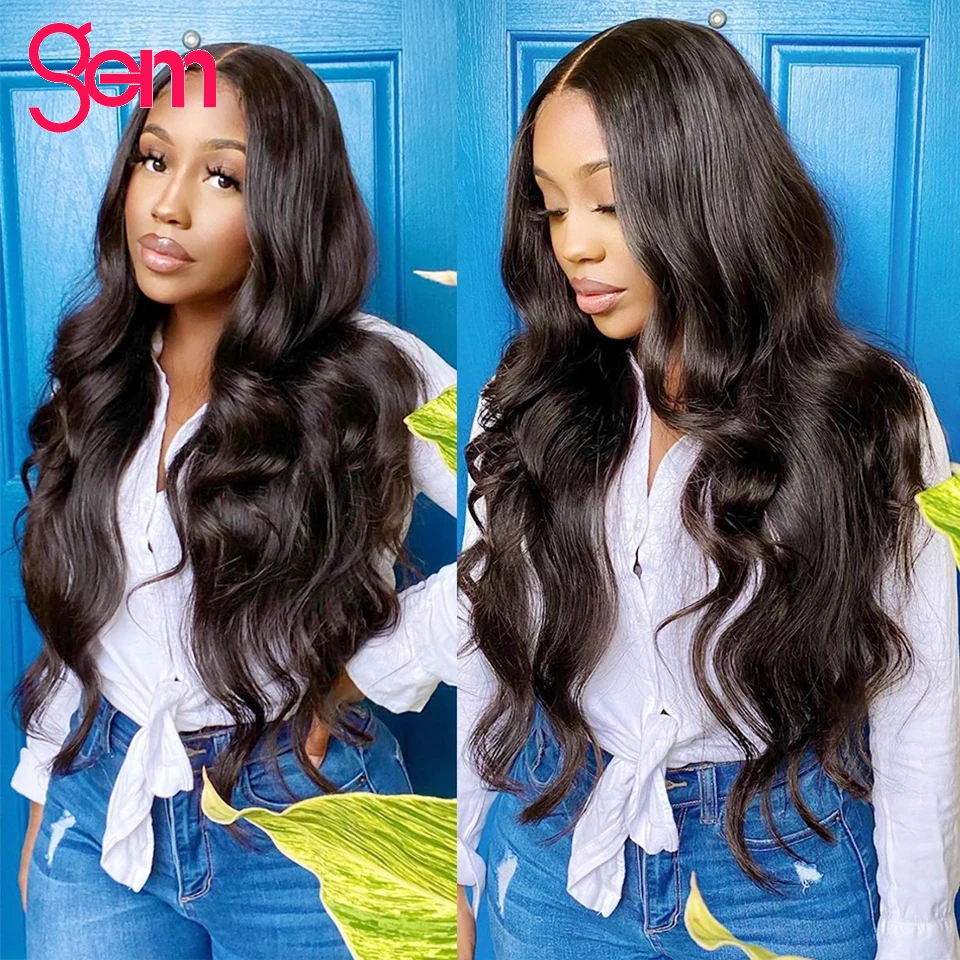 Объемная волна Синтетические волосы на кружеве парики для Для женщин