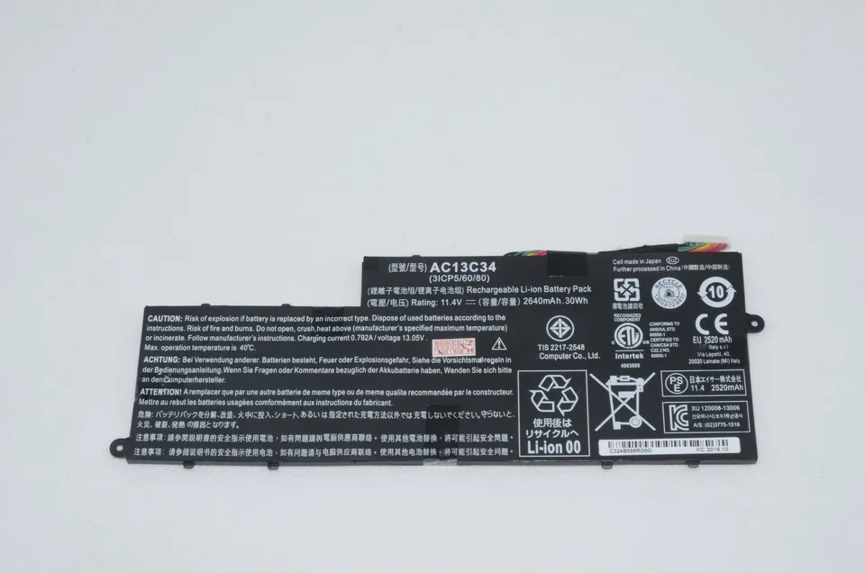 Оригинальный аккумулятор для ноутбука JIGU AC13C34 ACER Aspire E 11 E3 111 esid 1|battery for acer aspire|battery