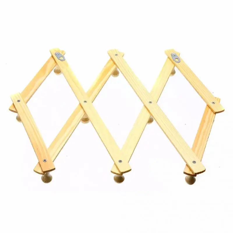 Деревянная вешалка для одежды с 10 головками расширяемая пальто полка шляпа шкаф