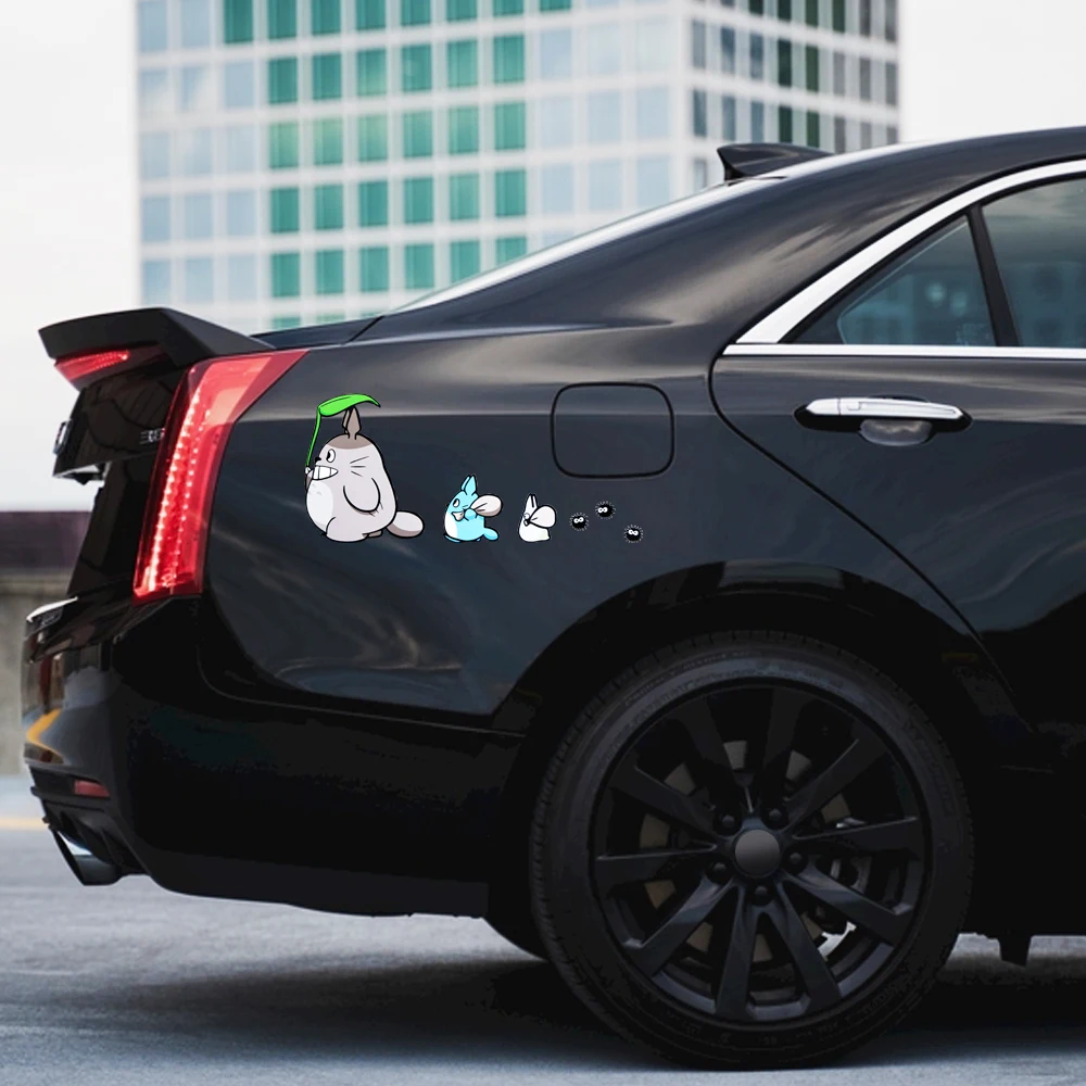 Наклейки на машину Tonari No Totoro стильные аксессуары для Skoda Octavia Superb Fabia Kamiq Karoq Kodiaq Rapid