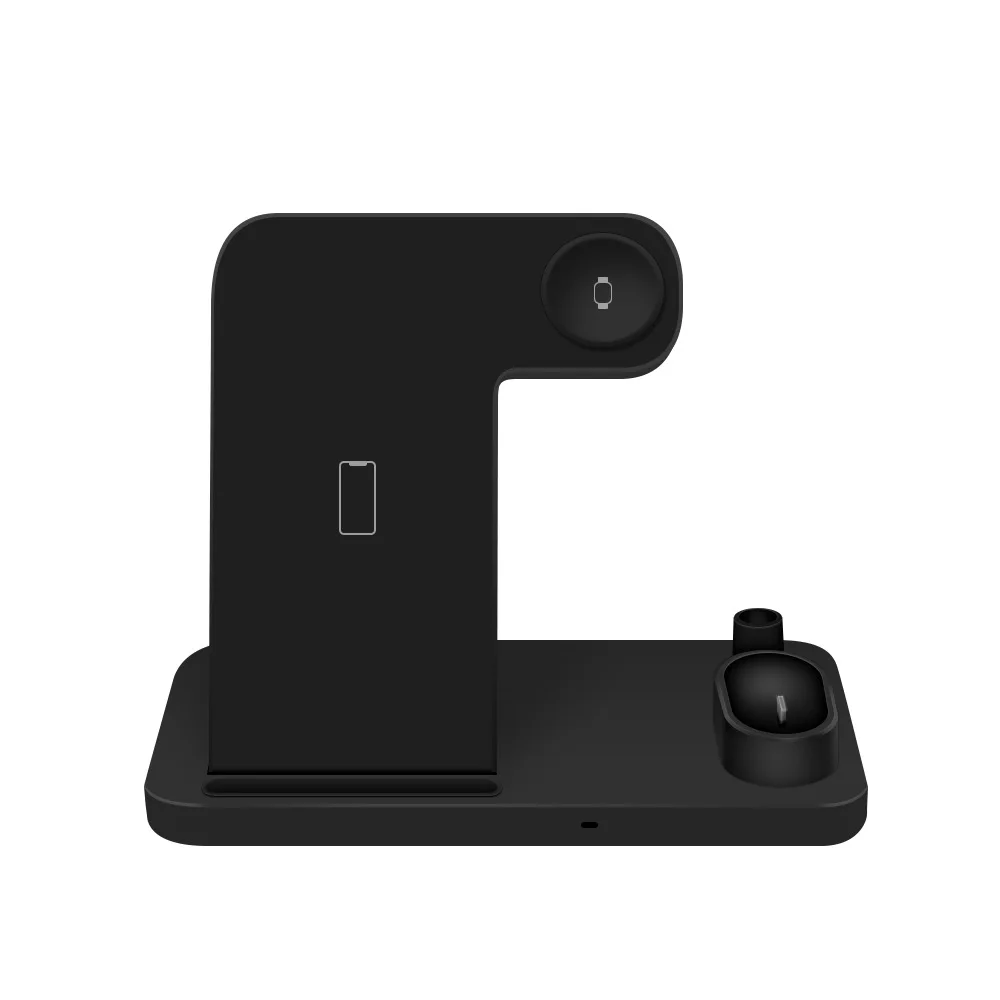 4 в 1 10 Вт быстрая Беспроводная зарядная станция для Apple Watch 3 2 Airpods карандаш Qi док