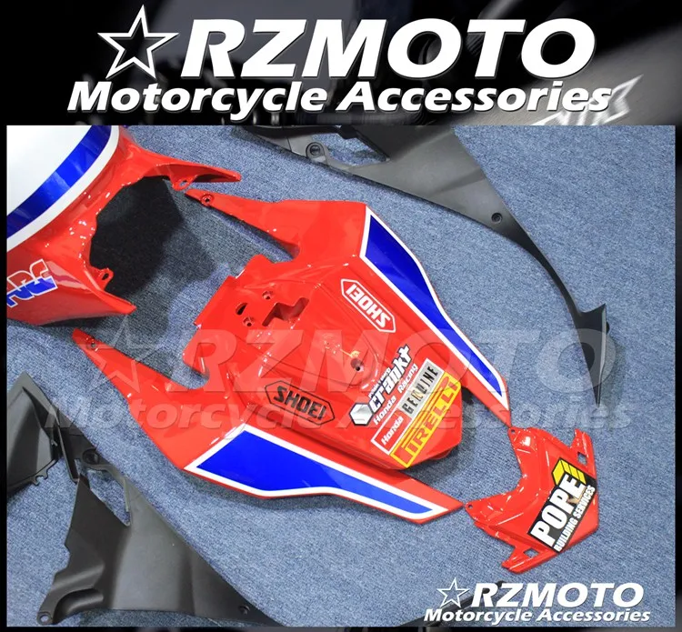 

Custom Free Motorcycle New ABS whole Fairings kit Fit for HONDA CBR1000RR 2017 2018 17 18 CBR1000 red white