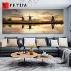 Стразы живопись природный пейзаж большая ветряная мельница Вышивка крестом Алмазная вышивка алмазная живопись полная дрель diy украшение для дома