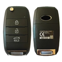cn051057 3 button 2014 kia rio genuine flip remote key 433mhz 95430 1w053 ub14my aftermarket shell with original pcb stock