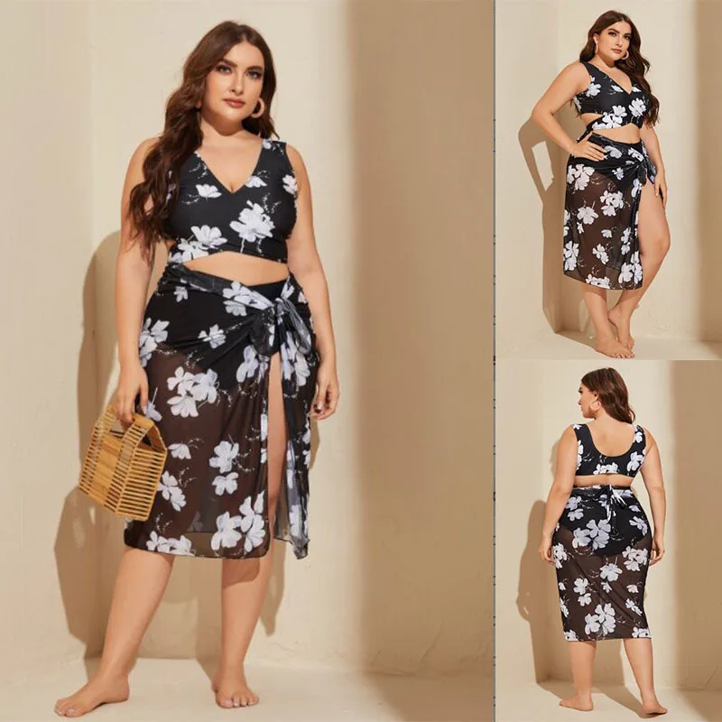 

Новинка 2022, Женский раздельный купальник-тройка, купальник бикини в европейском и американском стиле