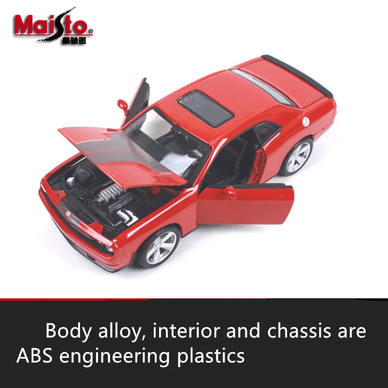 Maisto 1:24 Dodge Challenger Racing модель автомобиля из сплава, модель автомобиля, украшение автомобиля, коллекция, Подарочная игрушка