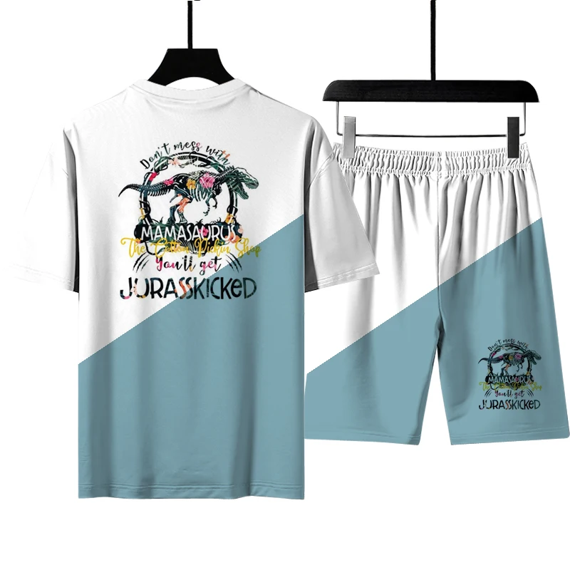 

2021 Men's And Women's Summer Cool Short Sleeved Tops With Color Gradient Printed Short Sleeves Comfortable Tops