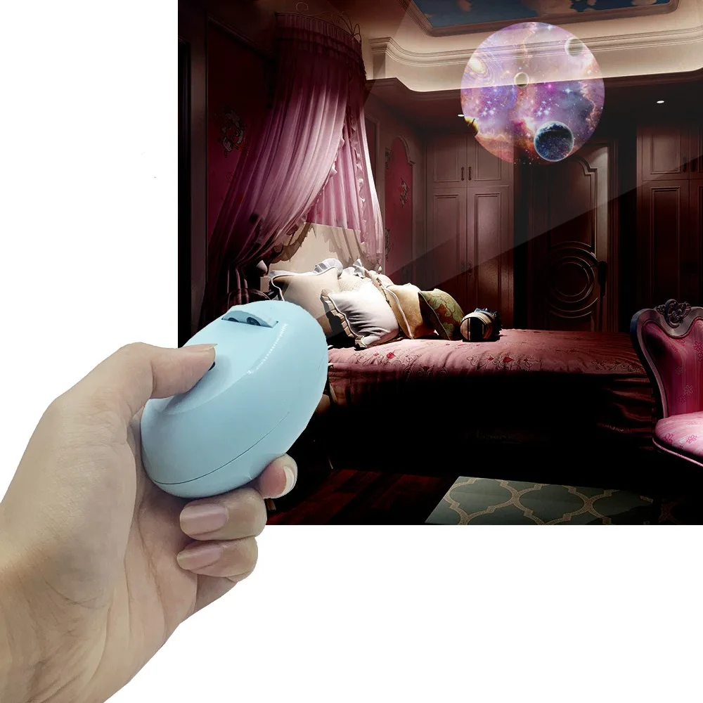 Новинка 2019 года модная Лампа для проектора калейдоскоп ночник детей праздничный