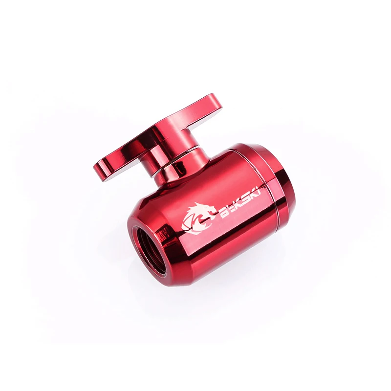 Bykski водяной клапан черный сливной порт петли фитинги серебряный красный золотой