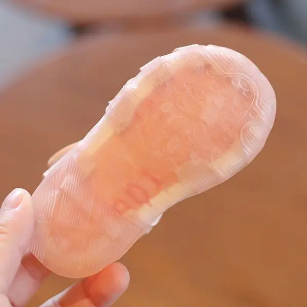 

Baby Girl Kick-proof Kids Sandals Children Breathable Shoes Kids Hook Loop Shoes Girls Bowknot Soft Bottom Sandals