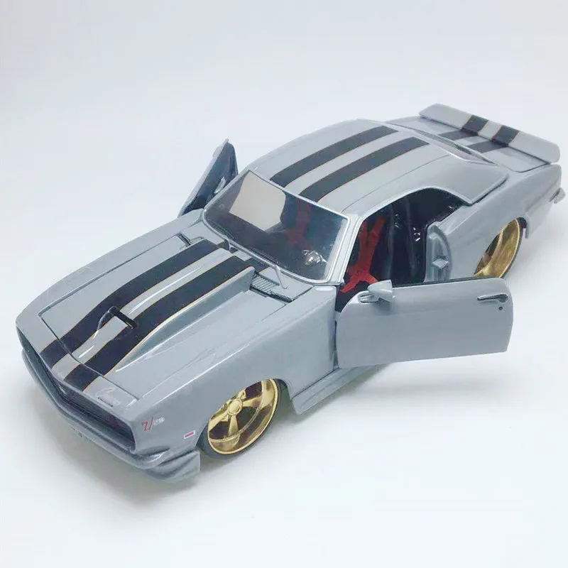 Высокое моделирование 1:24 1968 Chevrolet Camaro Z28 металлический сплав модель автомобиля, коллекция и подарок Ретро модель автомобиля украшения