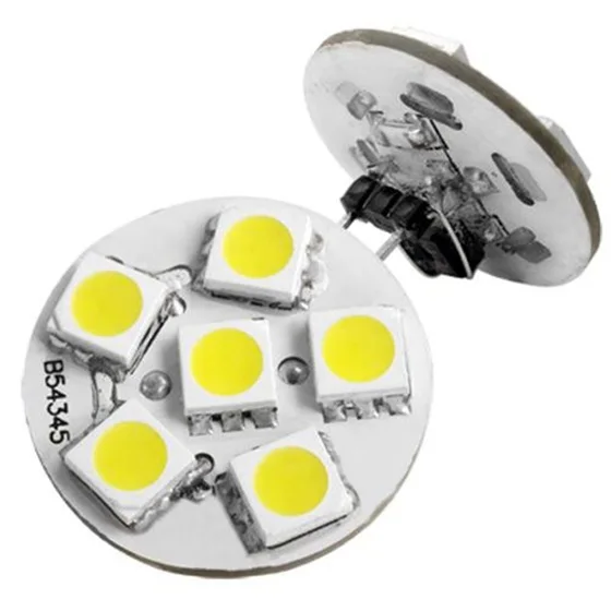 6 SMD светодиодный светильник G4 12V DC Точечный теплый белый | Дом и сад