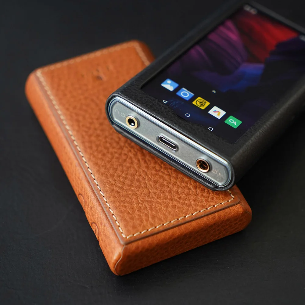 Кожаный чехол HiBy Dignis для R5/R5 SABER Music Player MP3 (коричневый/черный) | Электроника