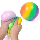 Красочные радужные шарики для снятия стресса из мягкой пены ТПР сжимаемые шарики для снятия стресса игрушки для детей взрослых забавные игрушки