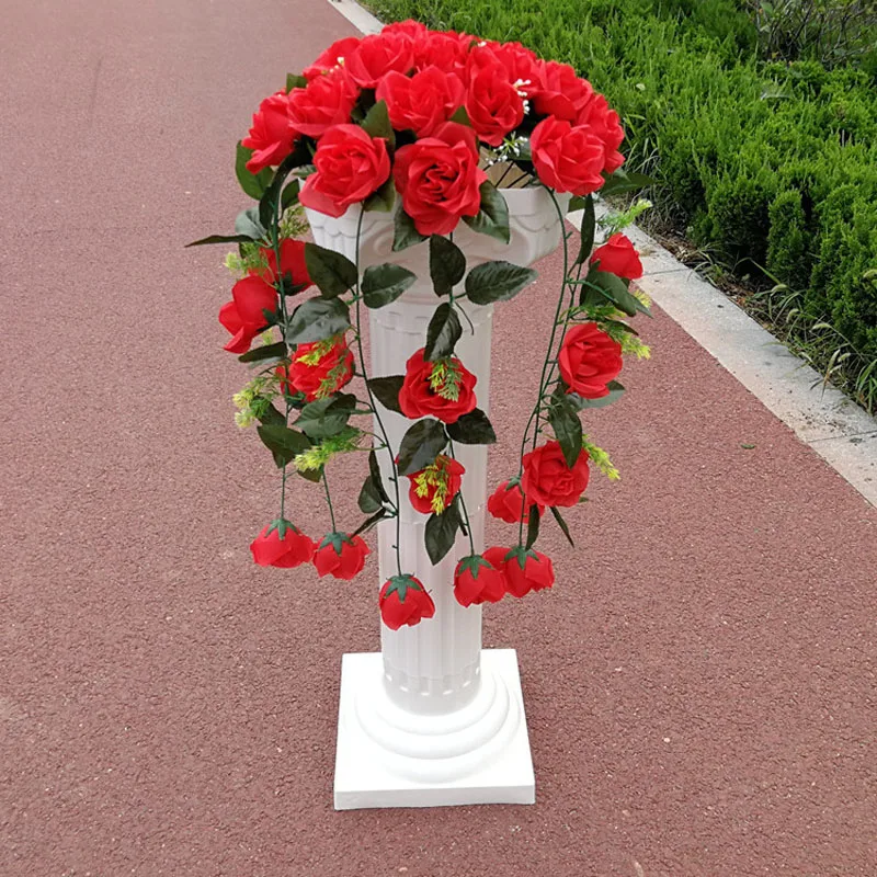 2 pcs/Lot Wedding Road Pillar Three-Dimensional Plastic Decoration White Lead Prop Party Birthday ZHL006 | Дом и сад