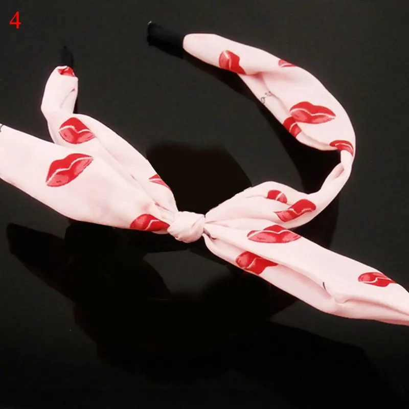 

Makeup Wash Face Rabbit Ears Hair Hoop Big Bow Non-Slip Headwear Bowknot Headband Floral Dot Striped Fashion Hair Accessories