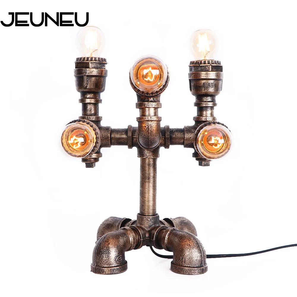 Декоративная настольная лампа в виде робота с водяной трубкой 220 В