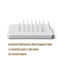high temperature resistant material pottery tools ceramic refractory pad support nail kiln tool small object firing tool