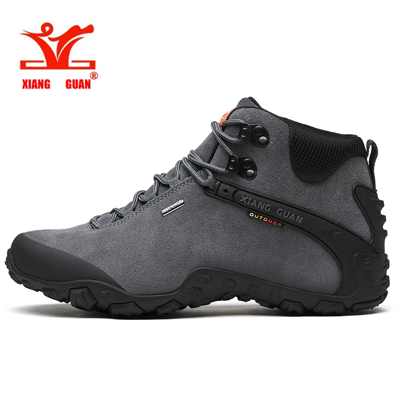 XIANG GUAN Men Hiking Shoes Male Waterproof Trekking Boots Outdoor Jogging Sneakers Tactical Trainers Climbing Mountain Shoes