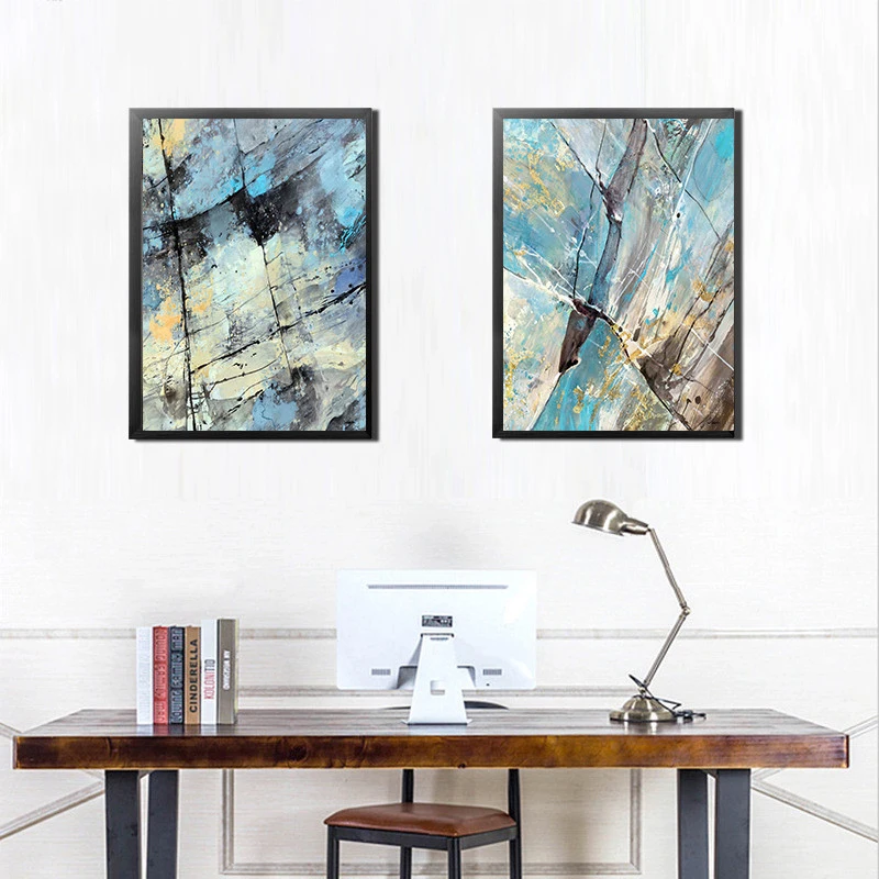 Абстрактная декоративная картина в стиле граффити для гостиной Современная