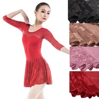 high quality lace wrap scarf ballet dance skirt for tight ballet stage dancing costume ballet leotards skirt for girl women