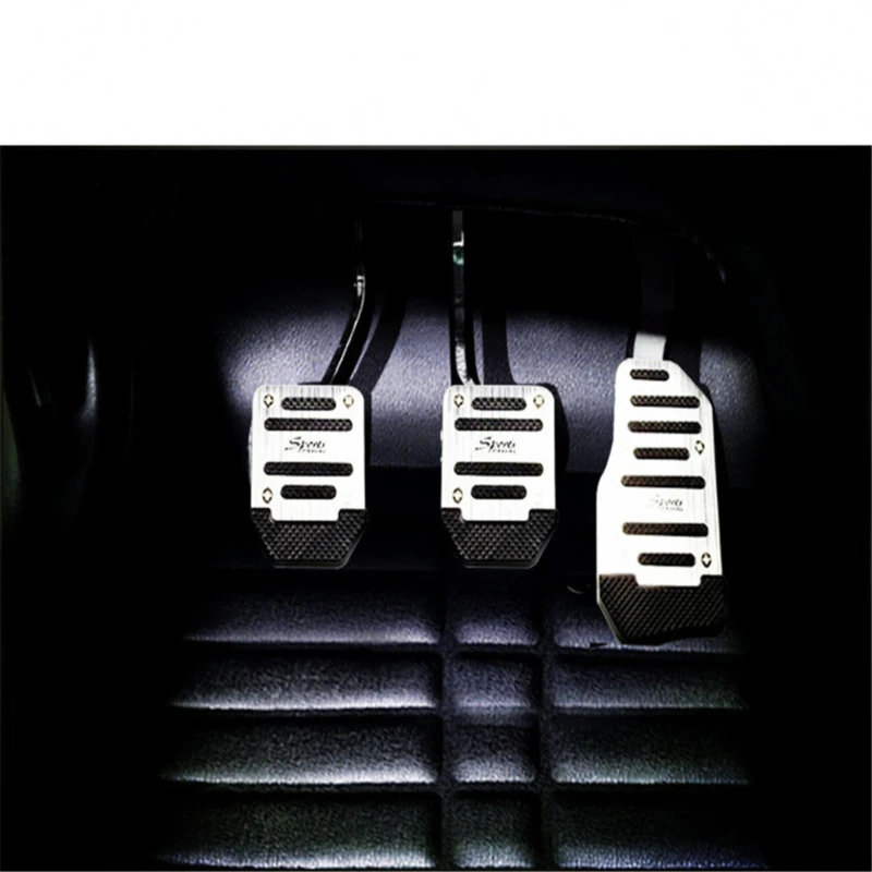 

3PCS Nonslip Car Pedal Vehicle Accelerator Brake Foot Pedal Cover Set High Quality Durable Convenient Easy Install Pedal