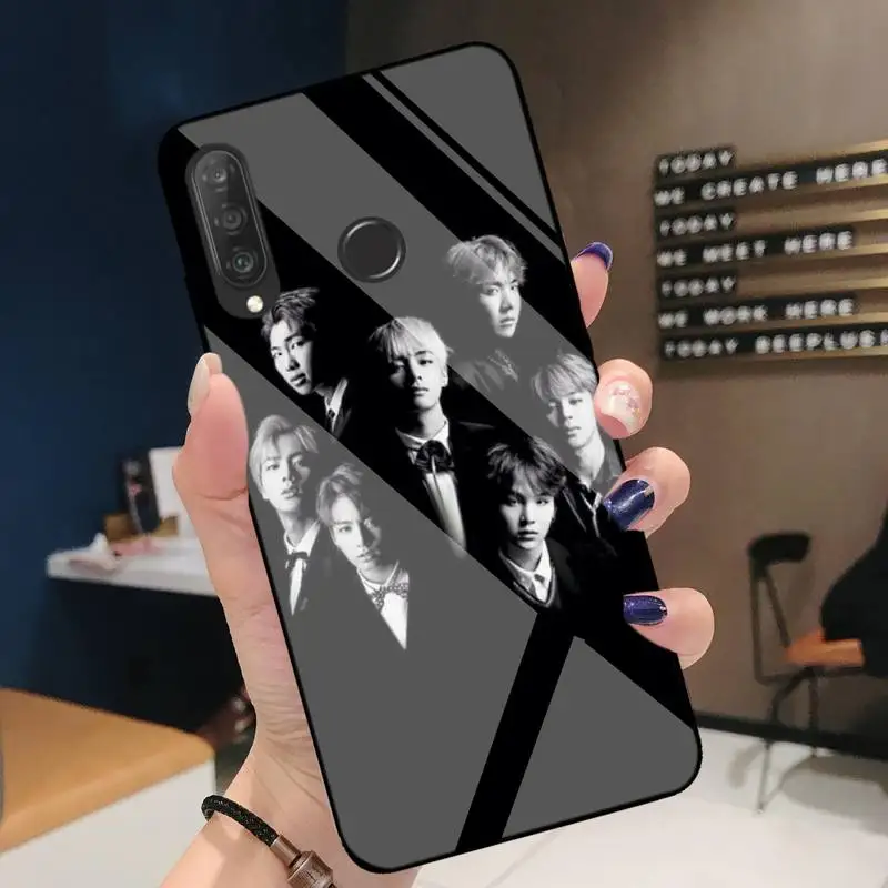 

Phone Case For Huawei P9 10 20pro 30lite Mate 9 10lite 20pro Honor 7A 8X 9 Nova3i 5ipro Tempered Glass Bangtan Boys Kpop