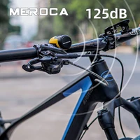 meroca mtb bicycle electric horn high 125db volume 200mah usb charging anti theft bike bell
