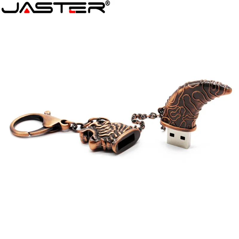 Usb флеш накопитель JASTER в форме сабли металлический медный нож флешка usb 2 0 4 ГБ 8 16 32