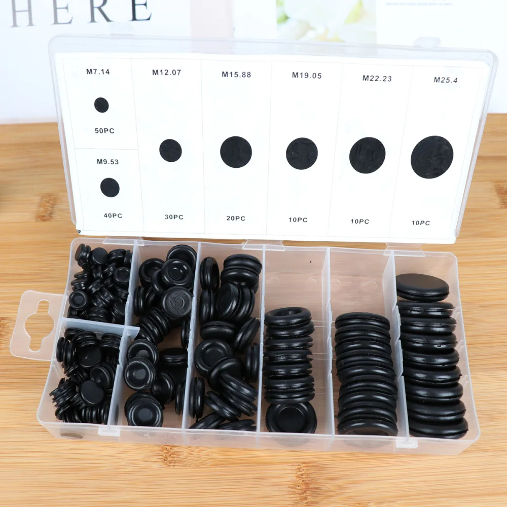 

170pcs Furniture Decorative Cover Screw Cap Furniture Cabinet Accessories Plug Buttons (Black)
