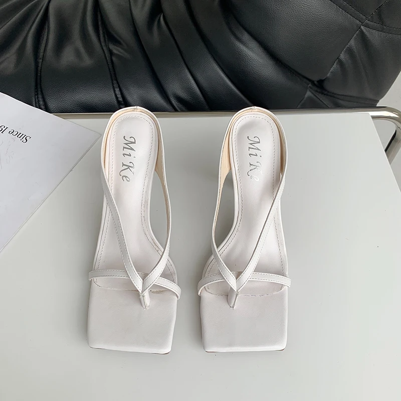 

Candy Color Women Sandals Slippers Square Clip Toe Ladies Sandals Thin High Heels Blue/Purple/Pink Elegant Pumps Shoes Woman