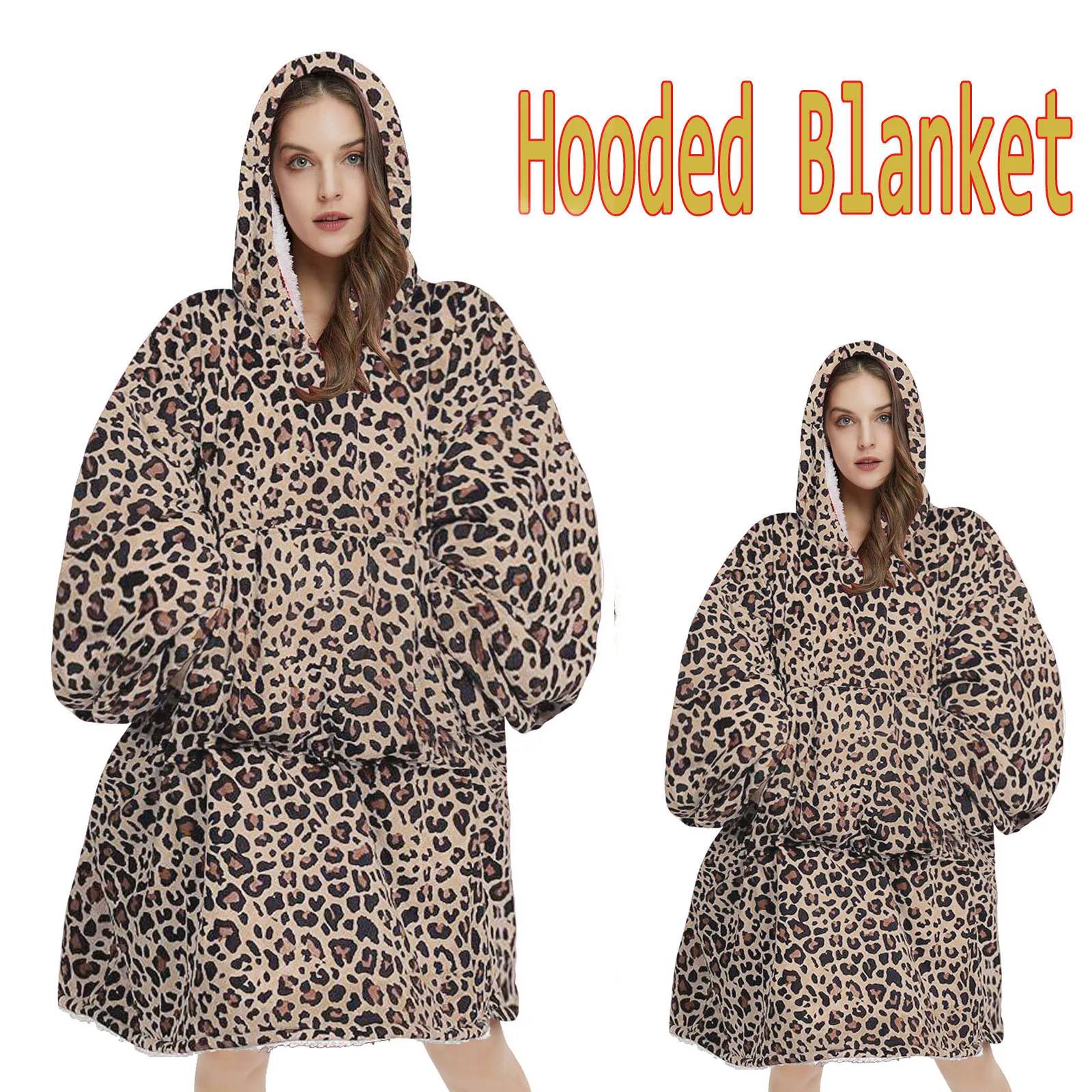 Зимнее одеяло из шерпы с рукавом, ультраплюшевое одеяло, толстовка, одеяло оверсайз, теплое одеяло, одеяло в красную клетку, носимое одеяло с...