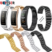 Luxury Stainless Steel strap for HUAWEI talkband B6 talkband B5 band b3 Wristband Replacement strap 