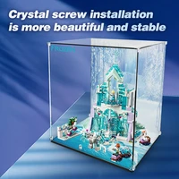 acrylic display box for 41148 magical ice palace building blocks display case not include the model