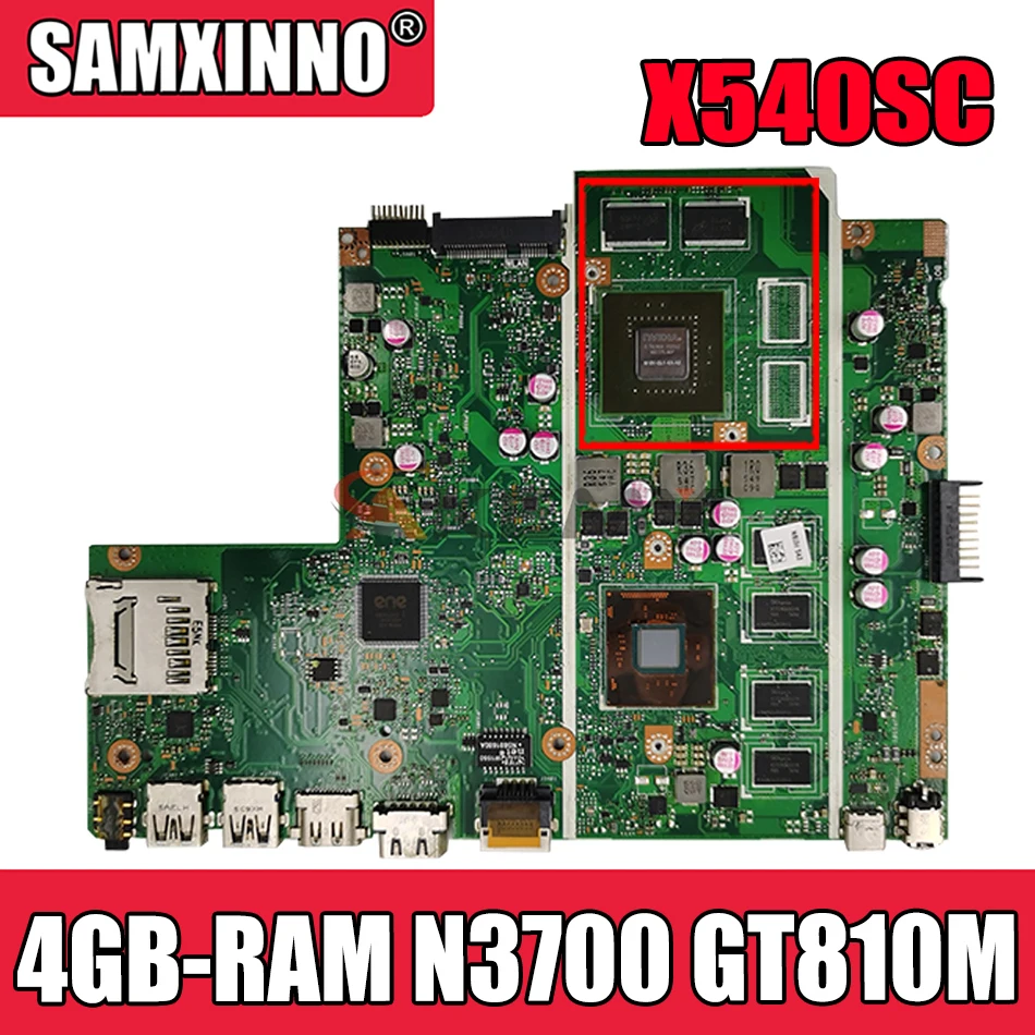 Материнская плата Akemy X540SC для ноутбука ASUS VivoBook X540SCA X540S оригинальная материнская