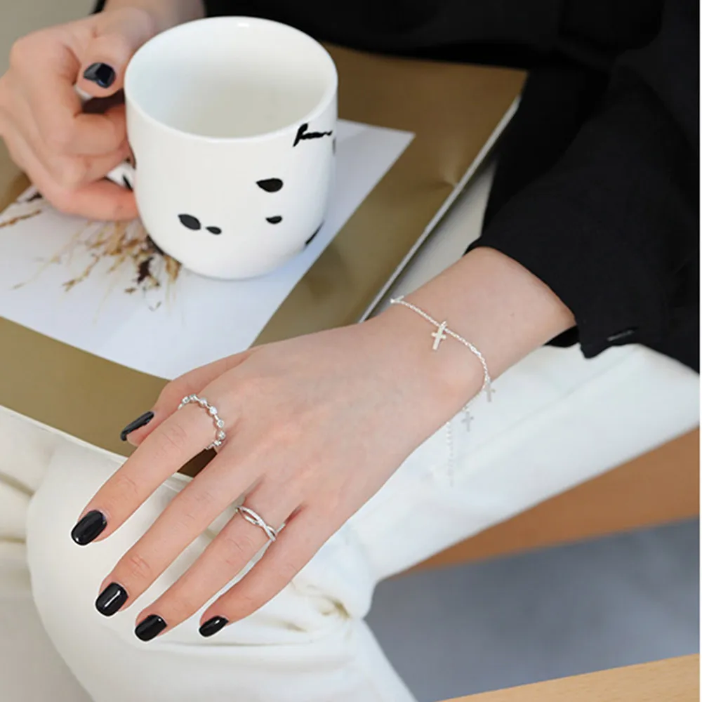 ANDYWEN 2020 925 Sterling Silver Gold Crystal Resizable Rings Adjustable Round Zircon CZ European Rock Punk Simple Jewelry | Украшения и