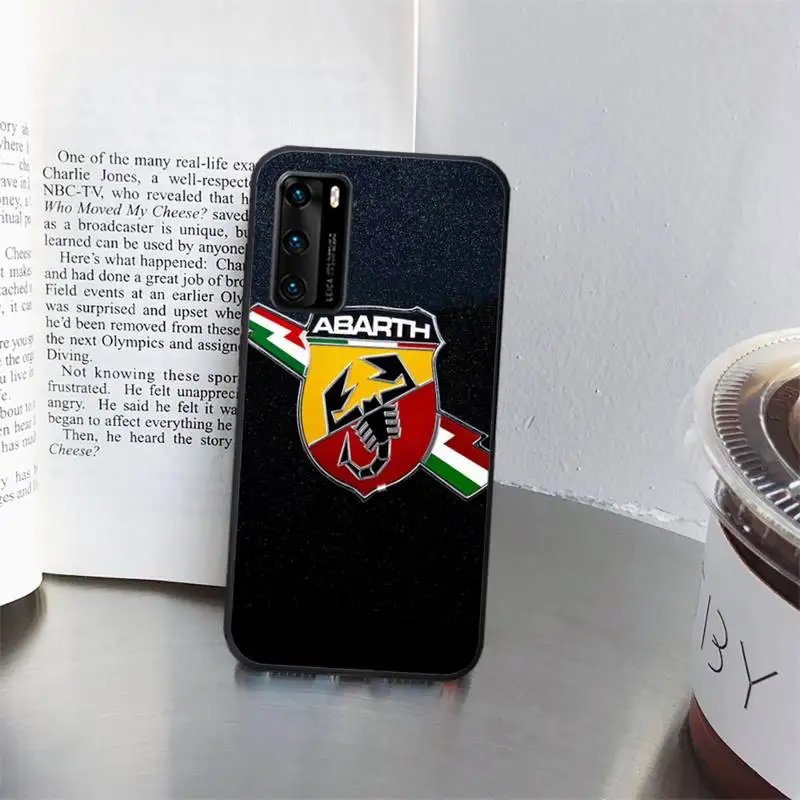 

supercar abarth logo Phone Case for huawei P40 pro lite P8 P9 P10 P20 P30 psmart 2019 2017 2018