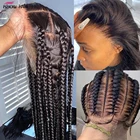 Парик Ishow из человеческих волос, со сплошной кружевной прозрачной передней частью, 30 дюймов, без клея, с предварительным выщипыванием