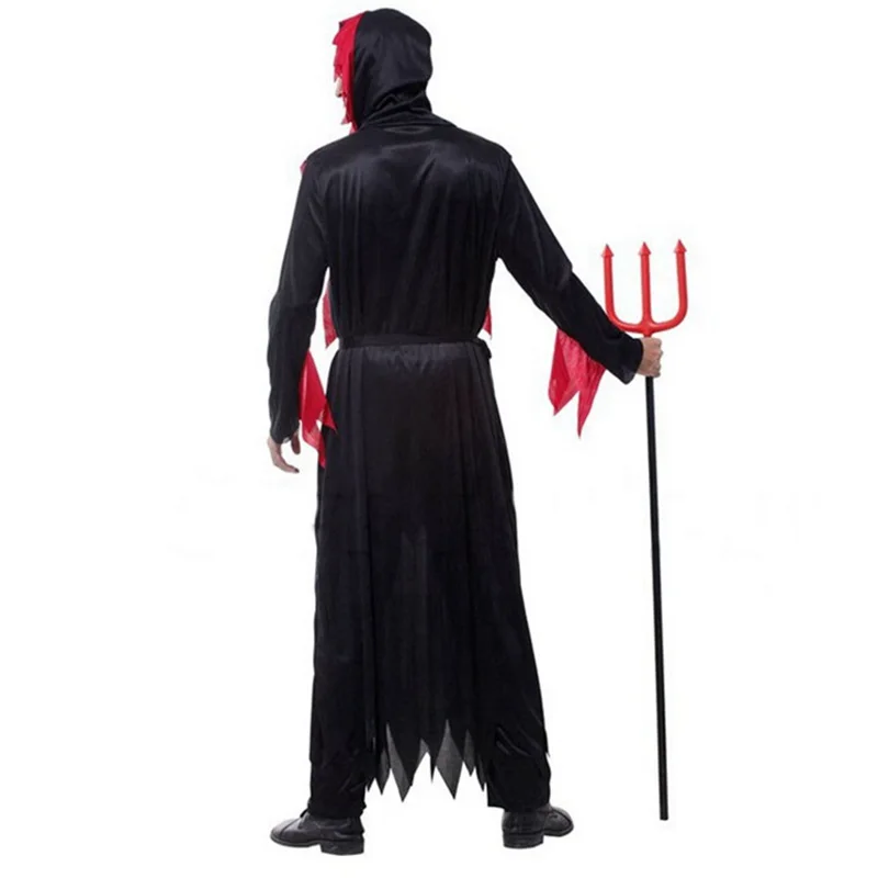 Красный Дьявол есть темная мантия сценический костюм костюмы на Хэллоуин платье