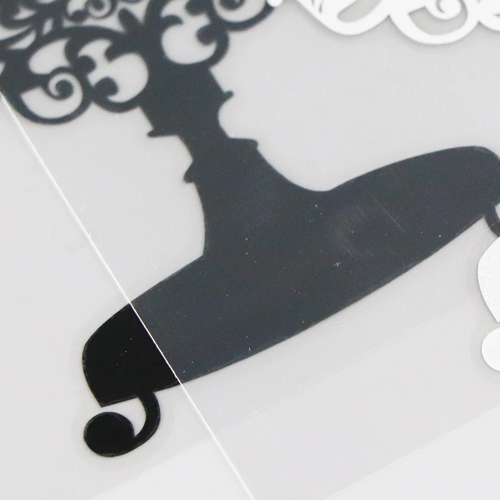 

YJZT 11.816.1CM Make Up Mirror Retro Pattern Vinyl Car Sticker Decorative Decal Black/Silver 4D-0038