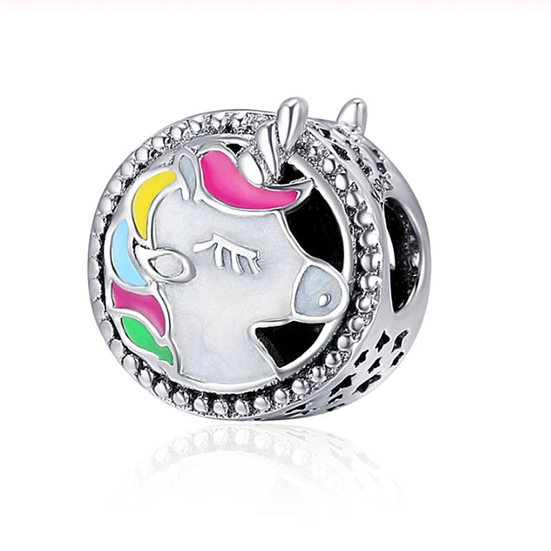 2019 горячая Распродажа подлинные 925 пробы серебряные очаровательные цветные