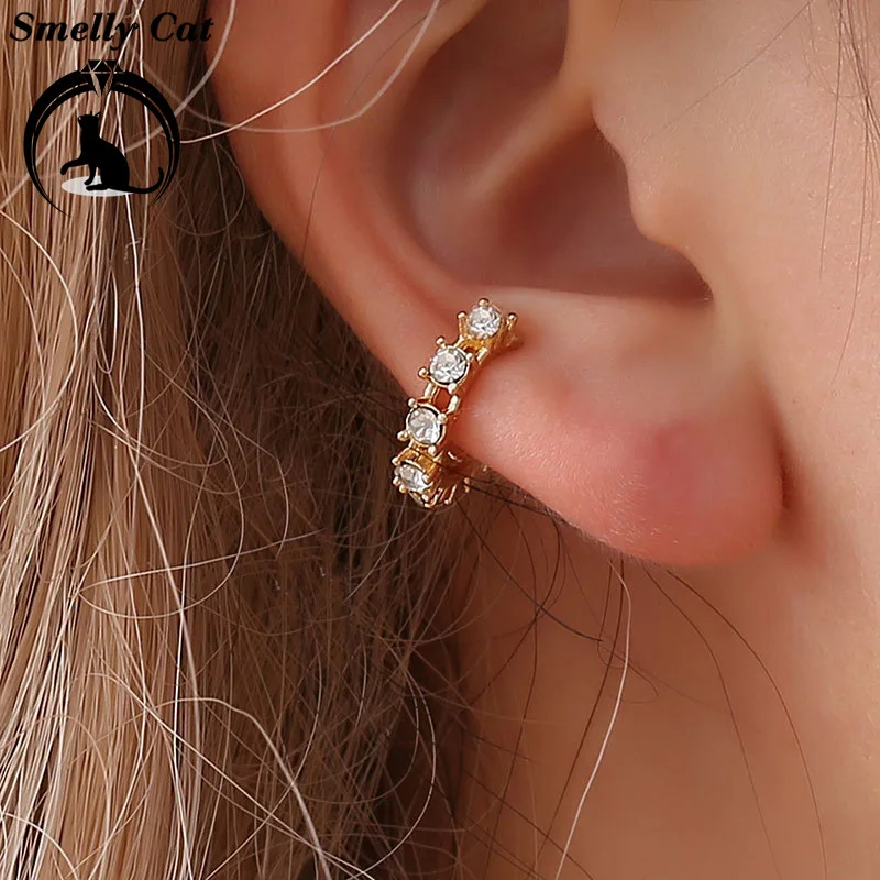 Вонючий кот простые и милые u образные серьги без ушных отверстий клипсы