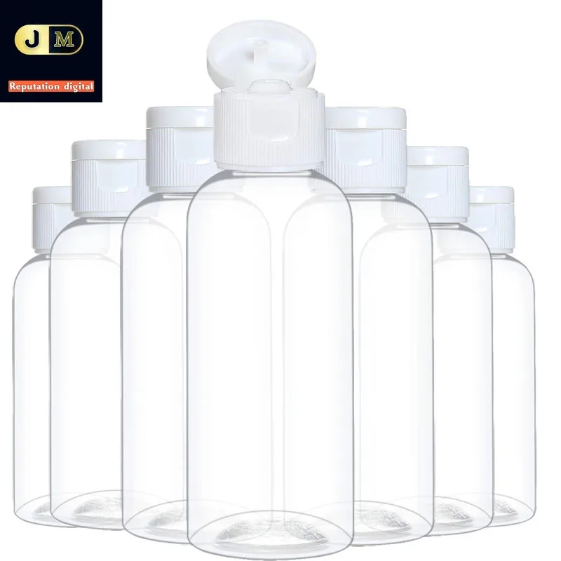 

JMDX 20Pcs 30/50/100ml Plastic Shampoo Bottles Empty Vail For Travel Container Cosmetics Lotion