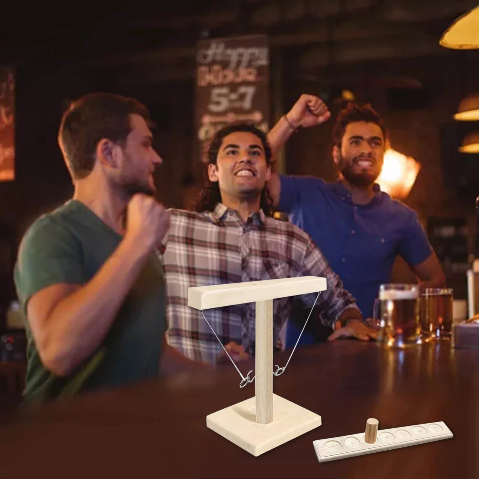 

Drinking Game Toy Wooden Ring Toss Game Toss Hook Board games montessori toy games kids toys for children adult Party Home Game