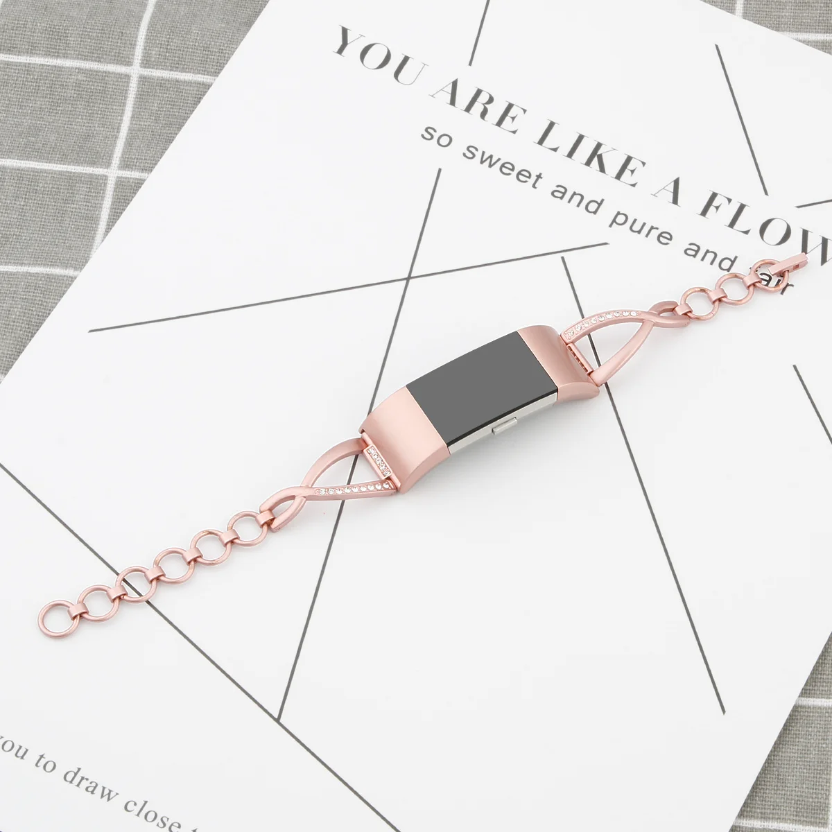 Ремешок для часов Fitbit Charge 2 металлический браслет из нержавеющей стали с